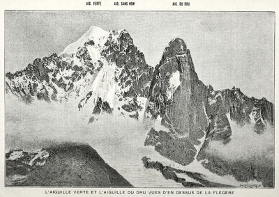 Aiguille Verte et Drus par Edward Whymper Aiguille Verte et Drus par Edward Whymper