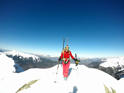 Arrivée en crampons