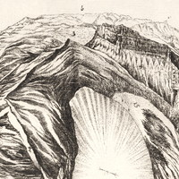 Vue du Buet vers l'ouest en 1775 par M.T. Bourrit