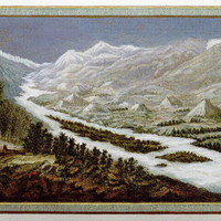 Vallée du Rhône au dessus de Sierre, en 1781 par M.T. Bourrit