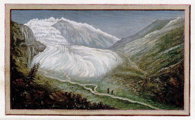 Glacier du Rhône, en 1781 par M.T. Bourrit Glacier du Rhône, en 1781 par M.T. Bourrit