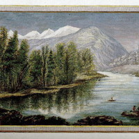 Lac de Chède et Mont Blanc, en 1781 par M.T. Bourrit