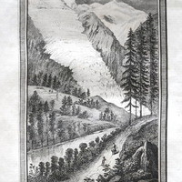 Glacier des Bossons, en 1773 par M.T. Bourrit
