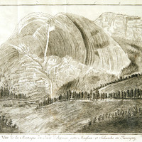 Cascade d' Arpenaz, par M.T. Bourrit