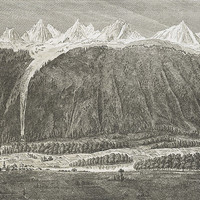 Aiguilles de Chamonix, Glacier de Blaitière, Mont Blanc, par M.T. Bourrit