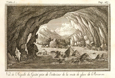 Grotte de glace de l'Arveyron, par M.T. Bourrit Grotte de glace de l'Arveyron, par M.T. Bourrit