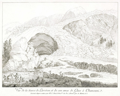 Glacier des Bois - Mer de Glace par M. T. Bourrit Glacier des Bois - Mer de Glace par M. T. Bourrit