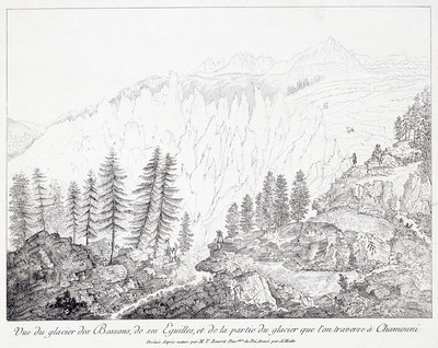 Glacier des Bossons par M. T. Bourrit Glacier des Bossons par M. T. Bourrit