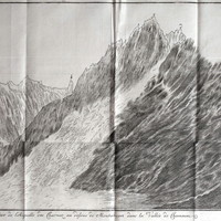 Aiguille des Grands Charmoz, par M. T. Bourrit