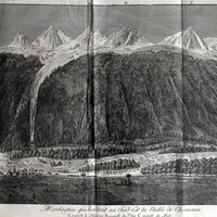 Chamonix et ses aiguilles, Mont Blanc, par M. T. Bourrit