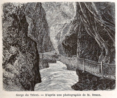 Gorges du Trient, en 1865 (GRV)