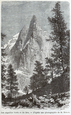 Aiguille du Dru en 1865 (GRV) Aiguille du Dru en 1865 (GRV)