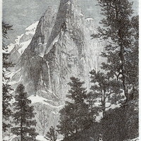 Aiguille du Dru en 1865 (GRV)