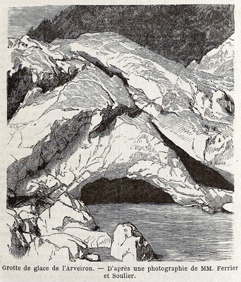 Source de l'Arveyron en 1865 (GRV) Source de l'Arveyron en 1865 (GRV)