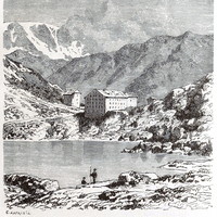 Hospice du Grand Saint Bernard en 1865 (GRV)