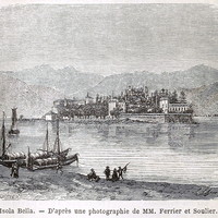 Lac Majeur : Isola Bella, en 1865 (GRV)
