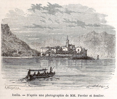Lac Majeur : Isela, en 1865 (GRV)