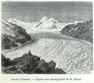 Glacier d'Aletsch en 1865 (GRV) Glacier d'Aletsch en 1865 (GRV)