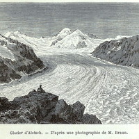 Glacier d'Aletsch en 1865 (GRV)