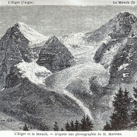 Eiger et Mönch, en 1865
