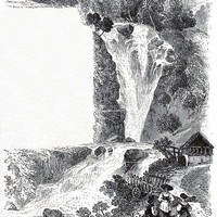 Cascade inférieure du Reichenbach, en 1865 (GRV)