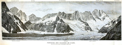 Glacier de l'Aar, en 1865