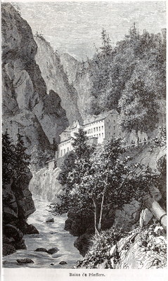 Gorges de Pfäfers en 1865 (GRV)