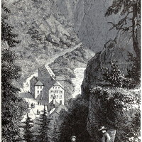 Gorges de Pfäfers en 1865 (GRV)