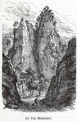 Gorges de Moutier, en 1865 (GRV)