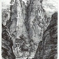 Gorges de Moutier, en 1865 (GRV)