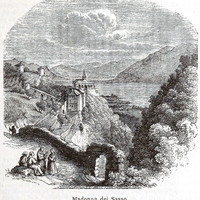 Lac Majeur - Locarno - Madonna del Sasso en 1865 (GRV)