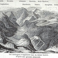 Montagnes d'Appenzell, en 1865 (GRV)