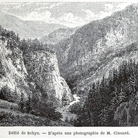 Défilé de Schyn,en 1865 (GRV)