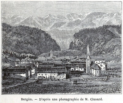 Bergün, en 1865 (GRV)