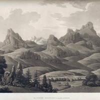 Montagnes vues d'Innsbrück, par A. Beaumont