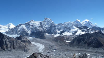 [PhotoSophie2017] Tharke Khang et Burke Khang sur fond d'Everest