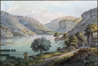 Lac de Nantua, par J.F. Albanis Beaumont Lac de Nantua, par J.F. Albanis Beaumont