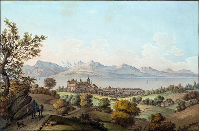 Lausanne, le Léman et les Alpes, par J.F. Albanis Beaumont Lausanne, le Léman et les Alpes, par J.F. Albanis Beaumont