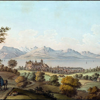 Lausanne, le Léman et les Alpes, par J.F. Albanis Beaumont