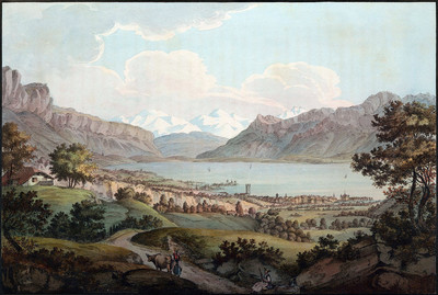 Vevey, le Léman et les Alpes, par J.F. Albanis Beaumont Vevey, le Léman et les Alpes, par J.F. Albanis Beaumont