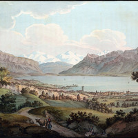 Vevey, le Léman et les Alpes, par J.F. Albanis Beaumont