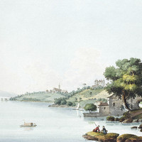 Thonon, Le Léman, par J.F. Albanis Beaumont