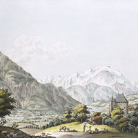 Sallanches et le Mont Blanc, par J.F. Albanis Beaumont