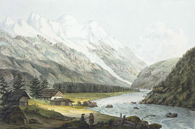 Chamonix et le Mont Blanc, en 1787, par J.F. Albanis Beaumont Chamonix et le Mont Blanc, en 1787, par J.F. Albanis Beaumont