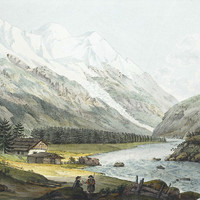 Chamonix et le Mont Blanc, en 1787, par J.F. Albanis Beaumont