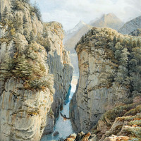 Gorge de l'Aar, par G. Lory