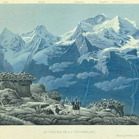 Eiger, Mönch, Jungfrau, par G. Lory