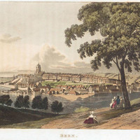 Bern, l'Aar et les collines, par G. Lory