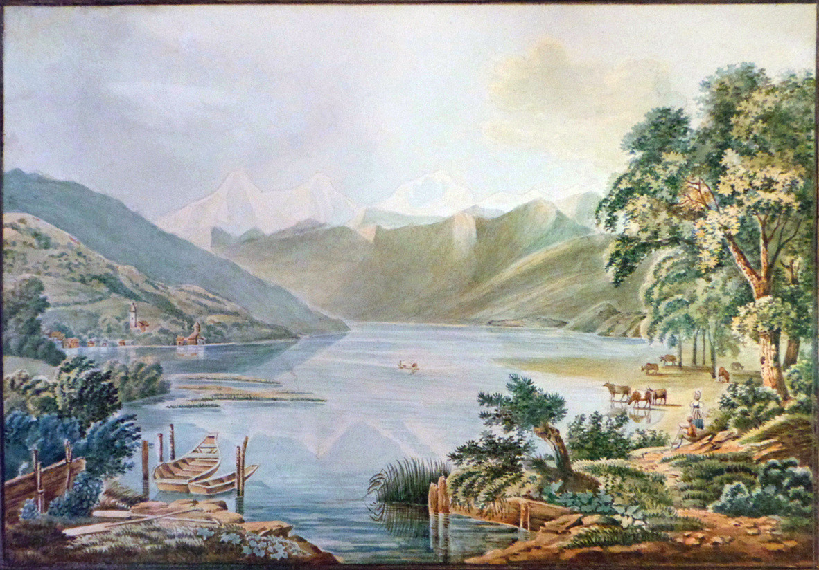 Lac de thoune, Eiger, Mönch, jungfrau, par G . Lory