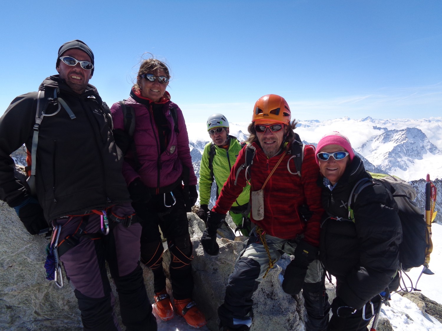 Sulla cima invernale